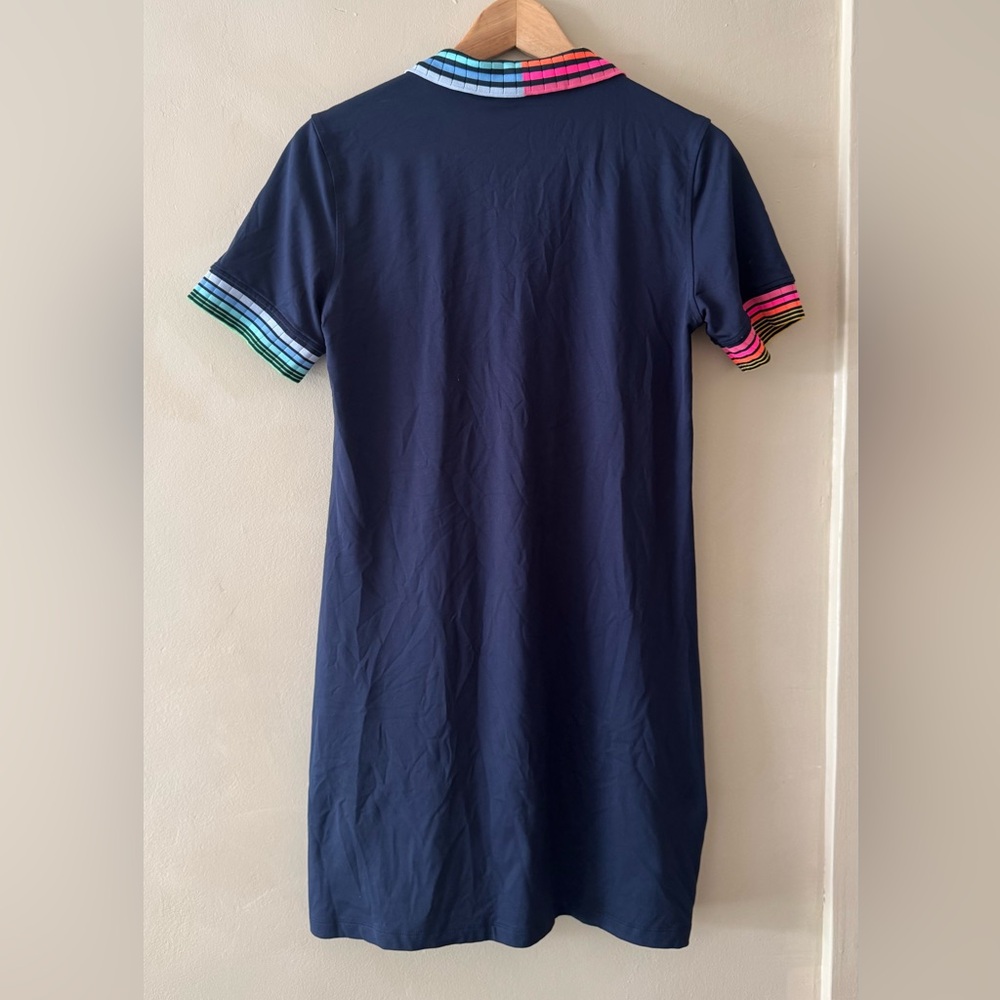 G/FORE Navy Mini Dress with Multicolor Stripes 423 - Picture 8 of 8
